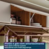 Armario Aereo Basculante 2P 120 cm MDF Proenca Nogueira Nude Prime Demartez