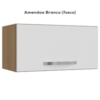Armario Aereo Basculante 60cm Amendoa Branco REAJL Moveis