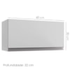Armario Aereo Basculante 60cm Andreia Branco REAJL Moveis