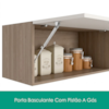 Armario Aereo Basculante 80 cm 1 Porta Etna Carvalho Oak Off White POLIMAN