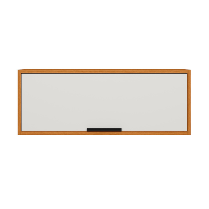 Armario Aereo Basculante 80 cm 1 Porta Ravena Freijo Off Acetinado POLIMAN