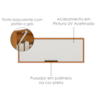 Armario Aereo Basculante 80 cm 1 Porta Ravena Freijo Off Acetinado POLIMAN