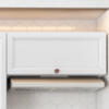 Armario Aereo Basculante 80 cm 1 Porta Unna Branco POLIMAN