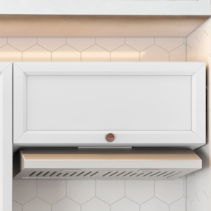 Armario Aereo Basculante 80 cm 1 Porta Unna Branco POLIMAN