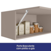 Armario Aereo Basculante 80 cm 1 Porta Unna Gris POLIMAN