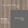 Armario Aereo Basculante 80 cm 16978 Carvalho Nature Chumbo Nicioli