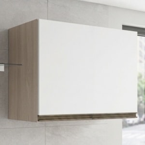 Armario Aereo Basculante MDF 60 cm Kali 166771 Bianco TOQ Branco Nicioli