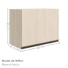Armario Aereo Basculante MDF 60 cm Kali 166771 Bianco TOQ Nicioli