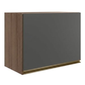 Armario Aereo Basculante MDF 60 cm Kali 166771 Carvalho TOQ Chumbo Nicioli