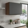 Armario Aereo Basculante MDF 60 cm Kali 166771 Carvalho TOQ Chumbo Nicioli