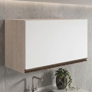 Armario Aereo Basculante MDF 80 cm Kali 166801 Bianco TOQ Branco Nicioli