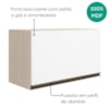 Armario Aereo Basculante MDF 80 cm Kali 166801 Bianco TOQ Branco Nicioli