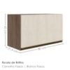 Armario Aereo Basculante MDF 80 cm Kali 166801 Carvalho TOQ Bianco Nicioli