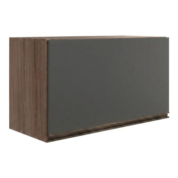 Armario Aereo Basculante MDF 80 cm Kali 166801 Carvalho TOQ Chumbo Nicioli