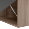 Armario Aereo Basculante MDF 80 cm Kali 166801 Carvalho TOQ Chumbo Nicioli