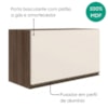 Armario Aereo Basculante MDF 80 cm Kali 166801 Carvalho TOQ Off White Nicioli