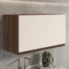 Armario Aereo Basculante MDF 80 cm Kali 166801 Carvalho TOQ Off White Nicioli