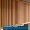 Armario Aereo Basculante Ripado 2P 60 cm MDF Proenca Nogueira Nude Prime Demartez