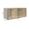 Armario Aereo Basculante Vidro MDF 80 cm Kali 1634161 Bianco Toq Nicioli
