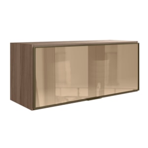Armario Aereo Basculante Vidro MDF 80 cm Kali 1634161 Carvalho Toq Nicioli