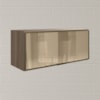 Armario Aereo Basculante Vidro MDF 80 cm Kali 1634161 Carvalho Toq Nicioli