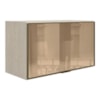 Armario Aereo Basculante Vidro MDF 80 cm Kali 1668061 Bianco TOQ Nicioli