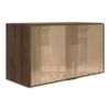 Armario Aereo Basculante Vidro MDF 80 cm Kali 1668061 Carvalho TOQ Nicioli