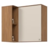 Armario Aereo Canto Reto 1P Requinte C634 Nature Areia Henn