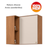 Armario Aereo Canto Reto 1P Requinte C634 Nature Areia Henn