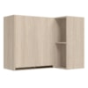 Armario Aereo De Canto 2 Portas 2 Nichos MDF 89X68 cm Kali 193641 Bianco TOQ Nicioli