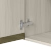 Armario Aereo De Canto 2 Portas 2 Nichos MDF 89X68 cm Kali 193641 Bianco TOQ Nicioli