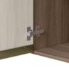 Armario Aereo De Canto 2 Portas 2 Nichos MDF 89X68 cm Kali 193641 Carvalho TOQ Bianco Nicioli