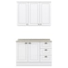 Armario Aereo E Balcao 120 cm CE169 Americana Branco Calcare Henn