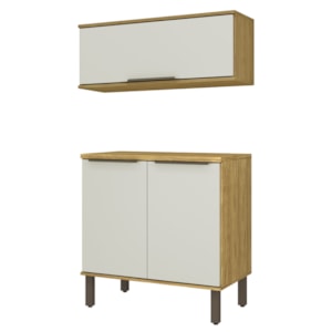 Armario Aereo E Balcao 80 cm Vera ABVE03 Marrocos Off White MXM Armario Aereo E Balcao 80 cm Vera ABVE03 Marrocos Off White MXM