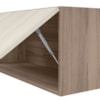 Armario Aereo E Balcao MDF 60cm Kali Carvalho Toq Off White Cetim Nicioli