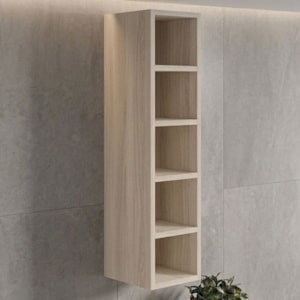 Armario Aereo Garrafeiro 5 Nichos MDF 15X90 cm Kali 16673 Bianco TOQ Nicioli