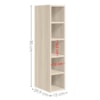 Armario Aereo Garrafeiro 5 Nichos MDF 15X90 cm Kali 16673 Bianco TOQ Nicioli