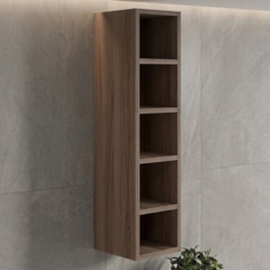 Armario Aereo Garrafeiro 5 Nichos MDF 15X90 cm Kali 16673 Carvalho TOQ Nicioli