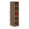 Armario Aereo Garrafeiro 5 Nichos MDF 15X90 cm Kali 16673 Carvalho TOQ Nicioli