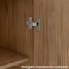 Armario Aereo MDF 120 cm 2 Portas Tosc ATO05 Freijo Freijo MXM