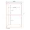 Armario Aereo MDF 40 cm 1 Porta Tosc AT006 Freijo Freijo MXM