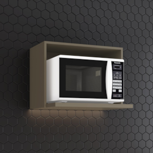 Armario Aereo Microondas MDF 60 cm Connect C428 Duna Henn