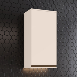 Armario Aereo Nicho 1 Porta MDF 40 cm Connect C81 Off White Henn