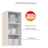 Armario Aereo Nicho 1 Porta MDF 40 cm Connect C81 Off White Henn