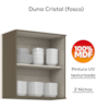 Armario Aereo Nicho 1 Porta MDF 60 cm Connect C53 Henn Duna Cristal Henn