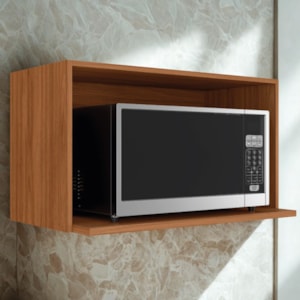 Armario Aereo Nicho de Microondas 80 cm Proenca Nogueira Touch Demartez