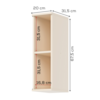 Armario Aereo Nicho MDF 20 cm Connect C50 Off White Henn
