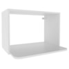 Armario Aereo Nicho Microondas 60 cm MDF CZ3319 Branco Tecno Mobili