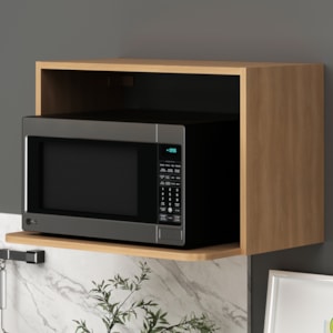 Armario Aereo Nicho Microondas 60 cm MDP CZ3103 Freijo Tecno Mobili