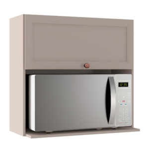 Armario Aereo Nicho Microondas 80 cm Unna Gris POLIMAN